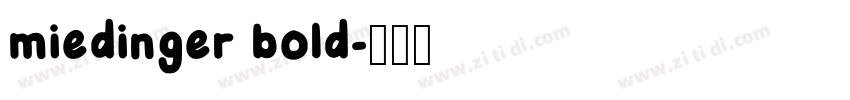 miedinger bold字体转换